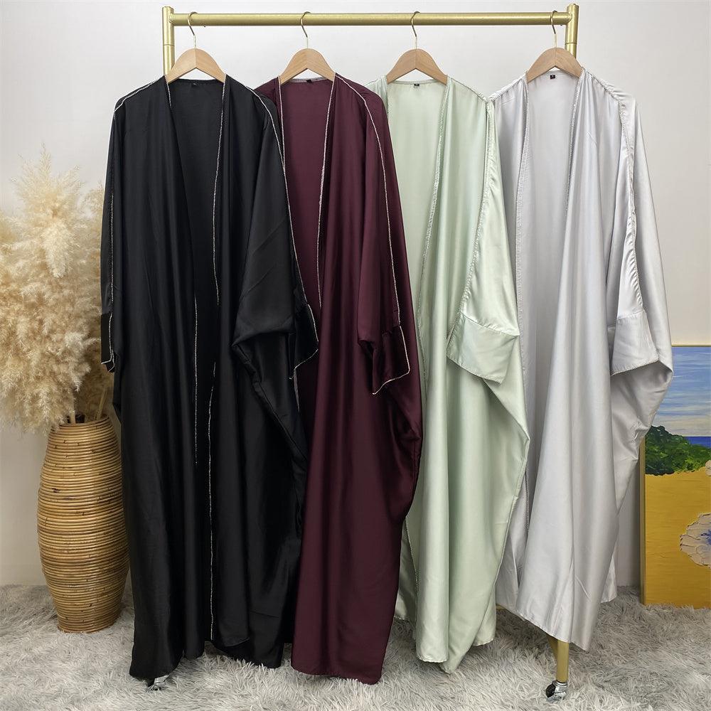 
                      
                        Diamond Satin Open Jilbab
                      
                    