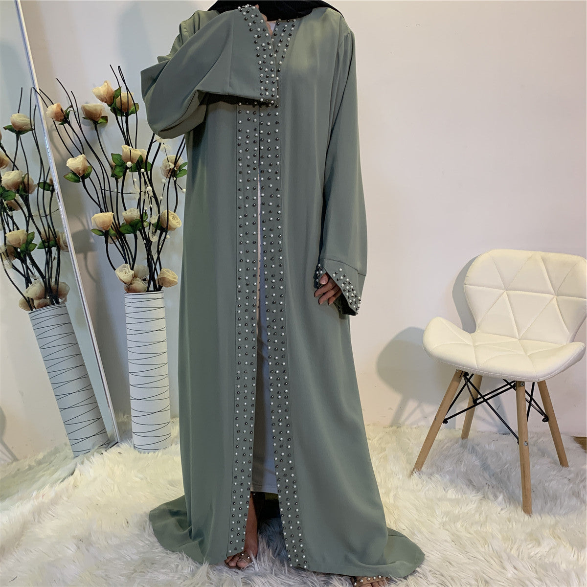 Malak Pearls Kimono