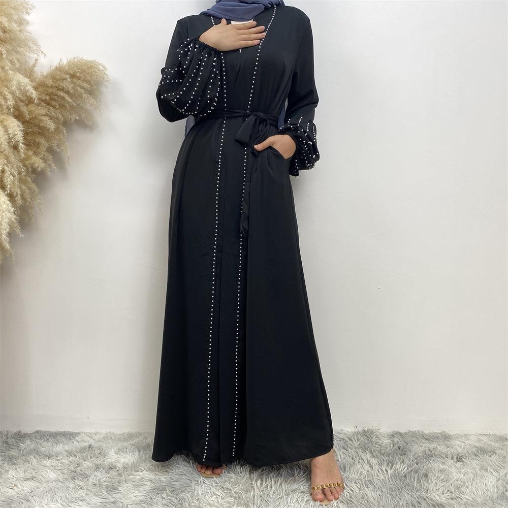 Pearls Luxe Nida Open Abaya