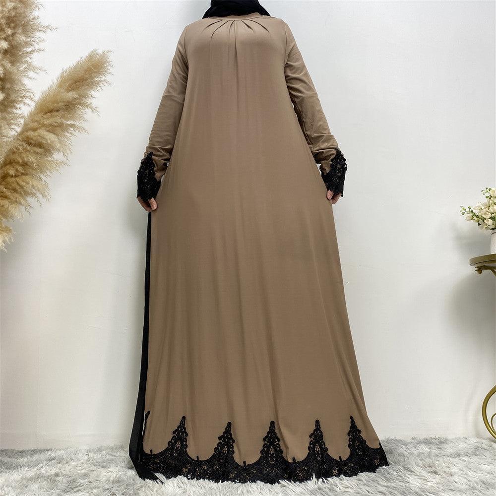 
                      
                        Cotton Pleated Abaya
                      
                    