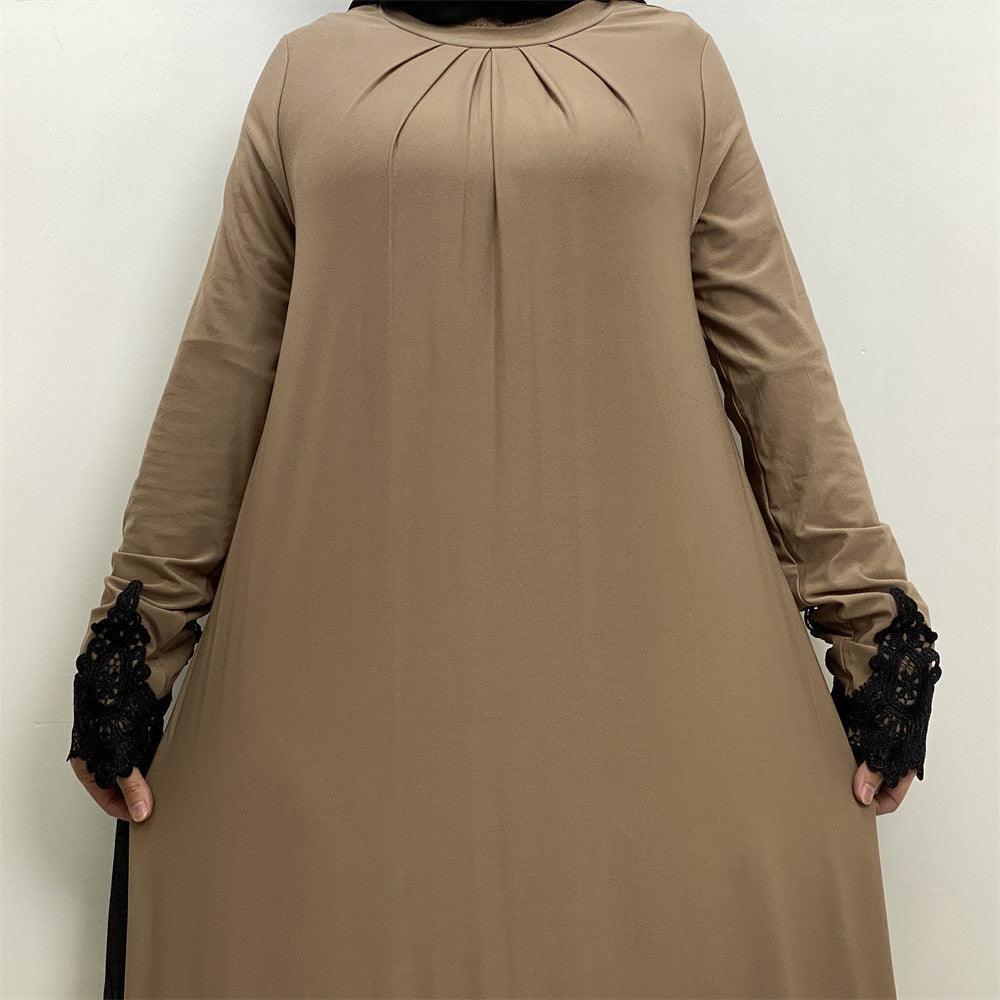 
                      
                        Cotton Pleated Abaya
                      
                    