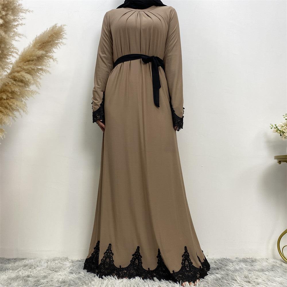 Cotton Pleated Abaya