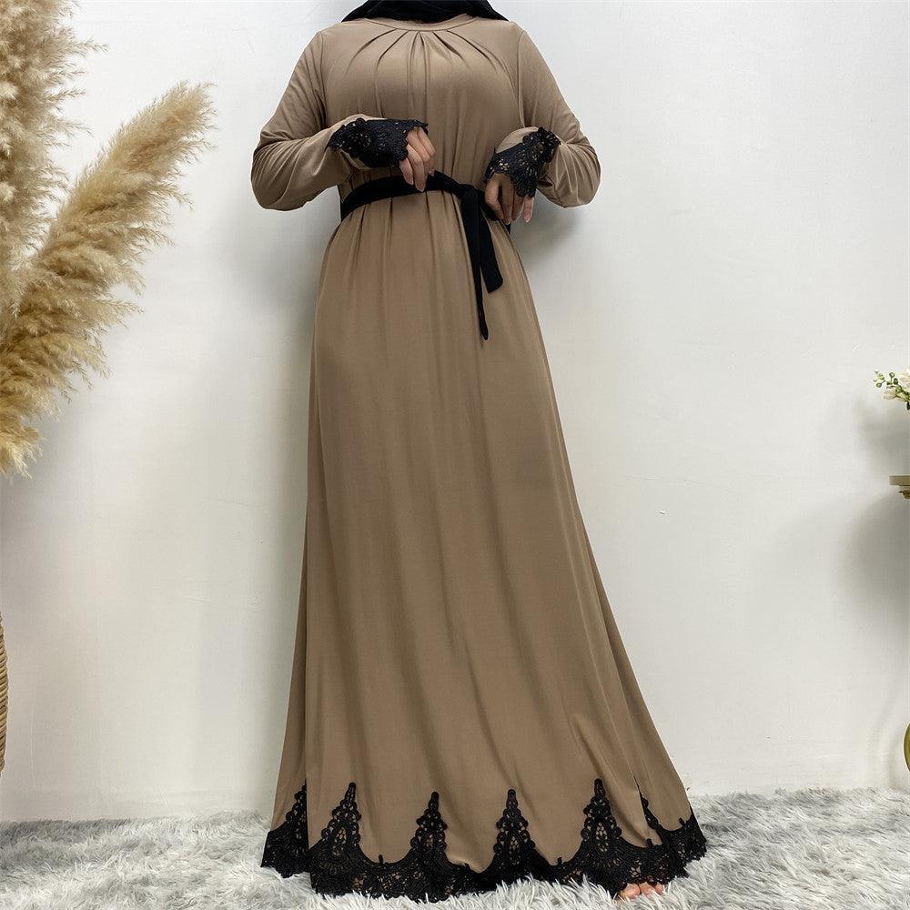 
                      
                        Cotton Pleated Abaya
                      
                    