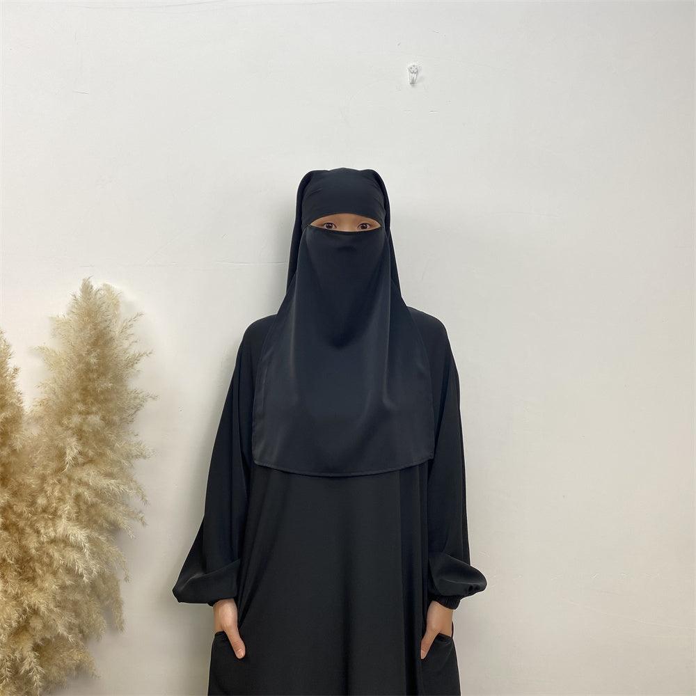 Satin Plain Niqab