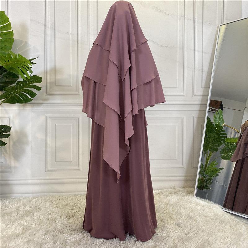 
                      
                        3 Layer Chiffon Khimar
                      
                    