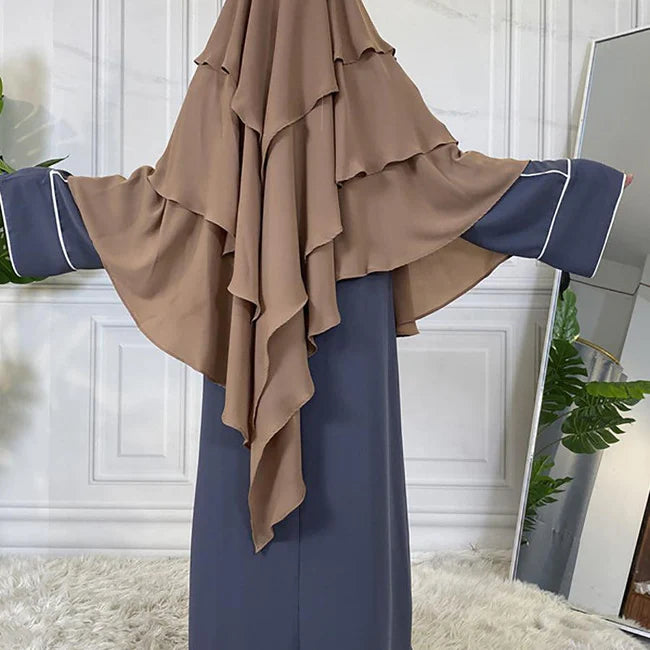 
                      
                        3 Layer Chiffon Khimar
                      
                    