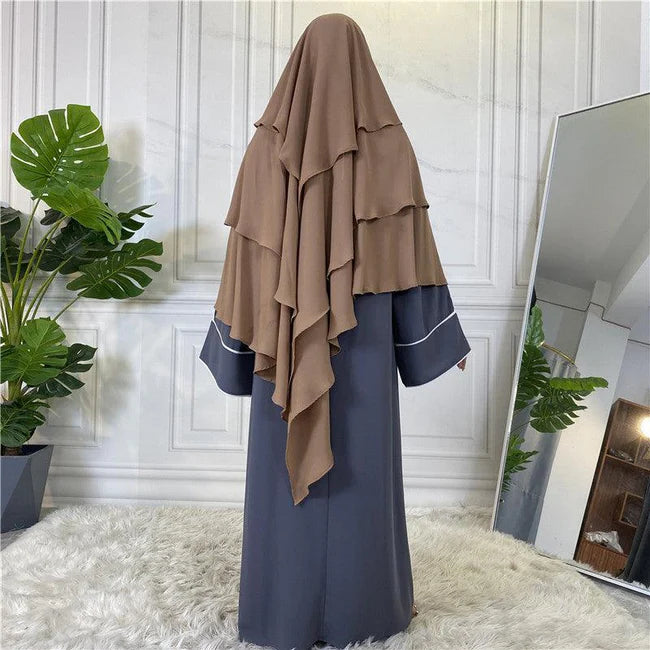 
                      
                        3 Layer Chiffon Khimar
                      
                    