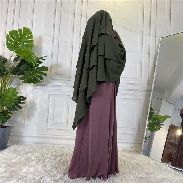 
                      
                        3 Layer Chiffon Khimar
                      
                    