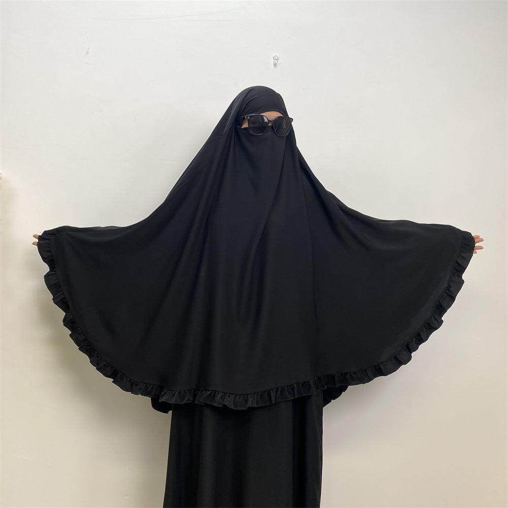 
                      
                        Ruffled Layered Niqab X Khimar
                      
                    