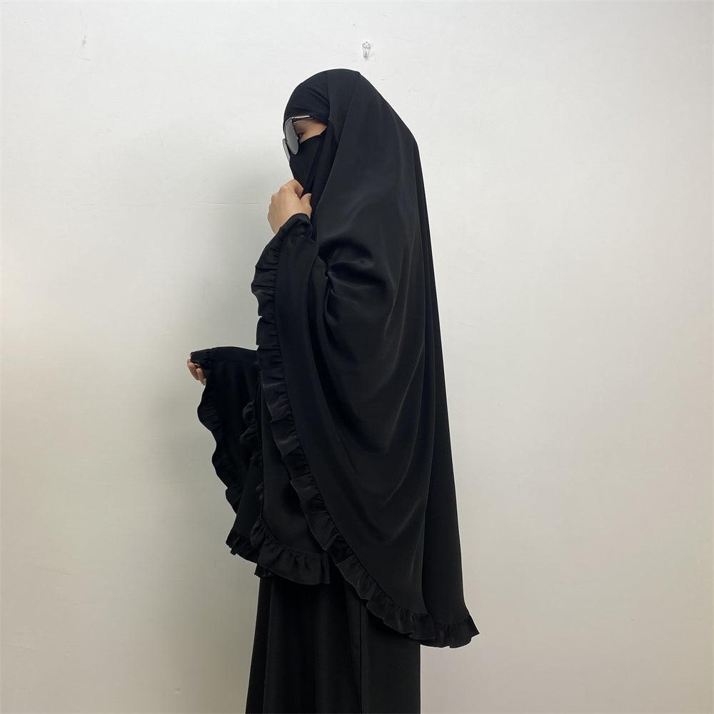 
                      
                        Ruffled Layered Niqab X Khimar
                      
                    