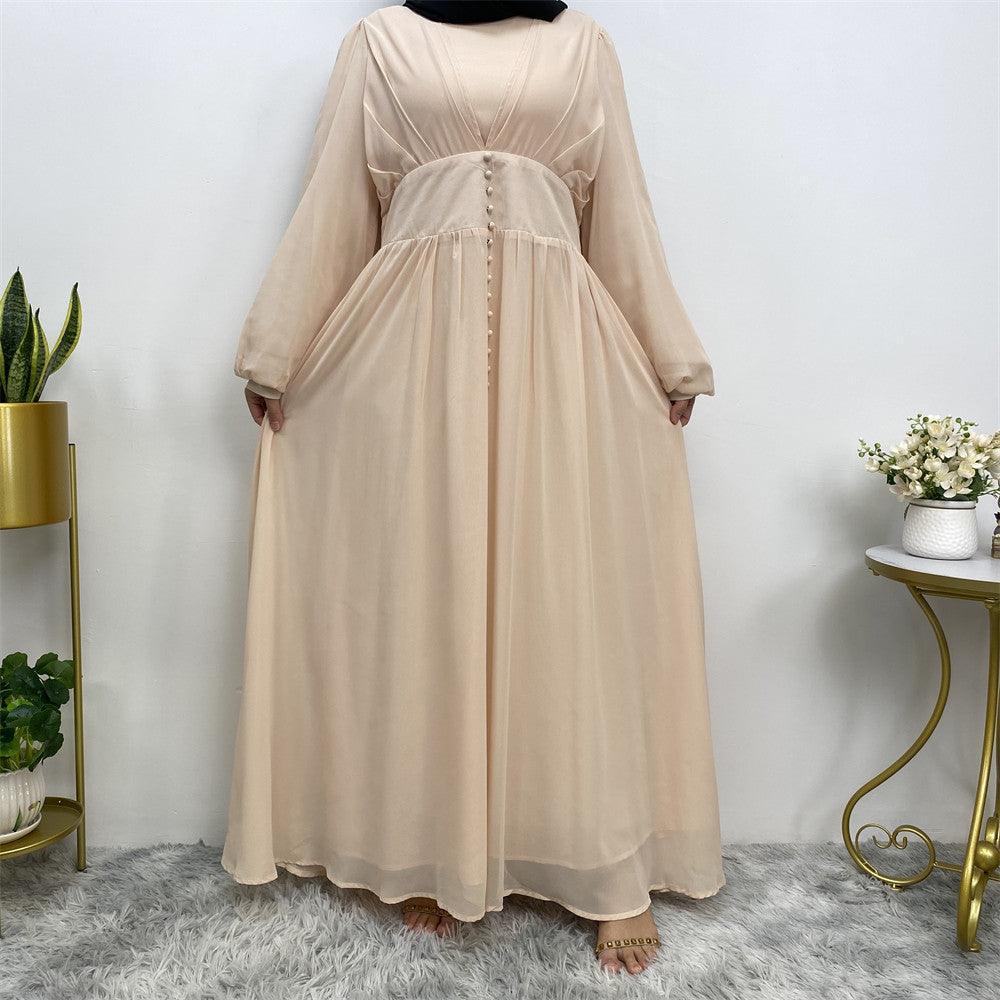 
                      
                        Buttoned Chiffon Abaya
                      
                    