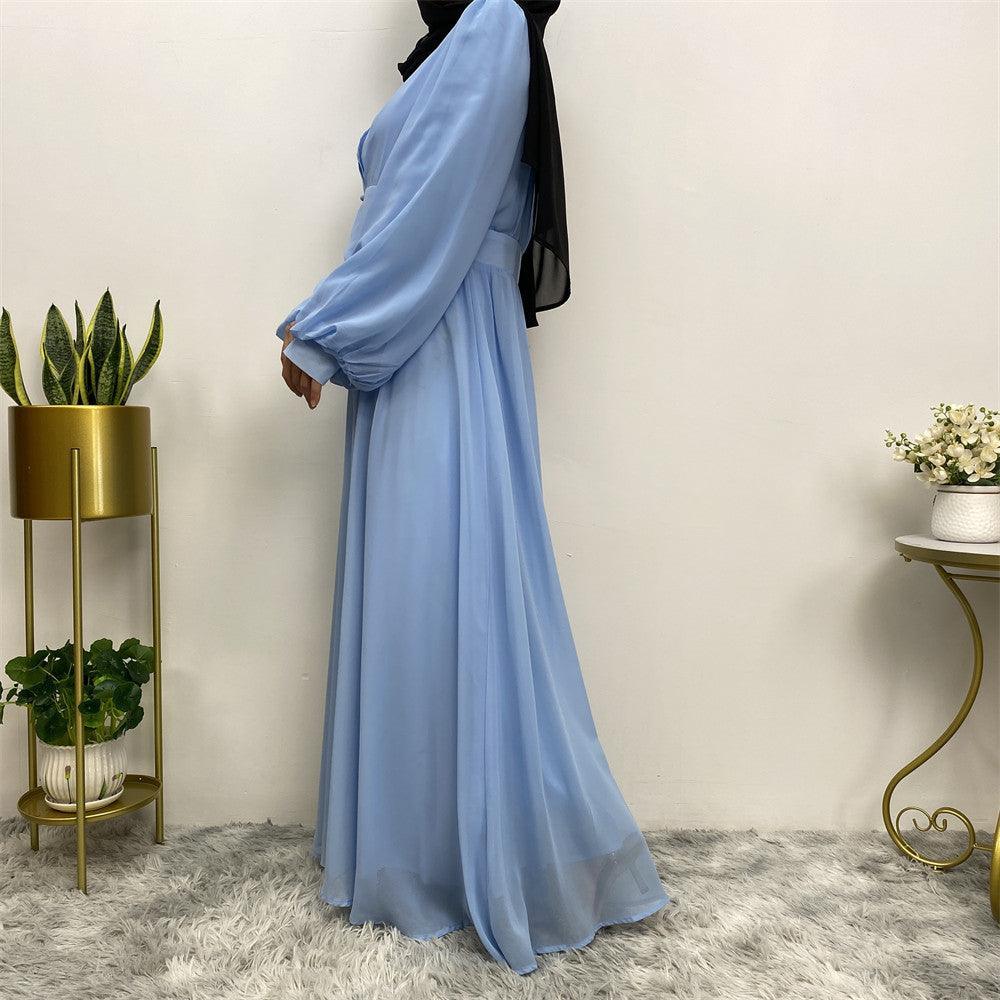 
                      
                        Buttoned Chiffon Abaya
                      
                    