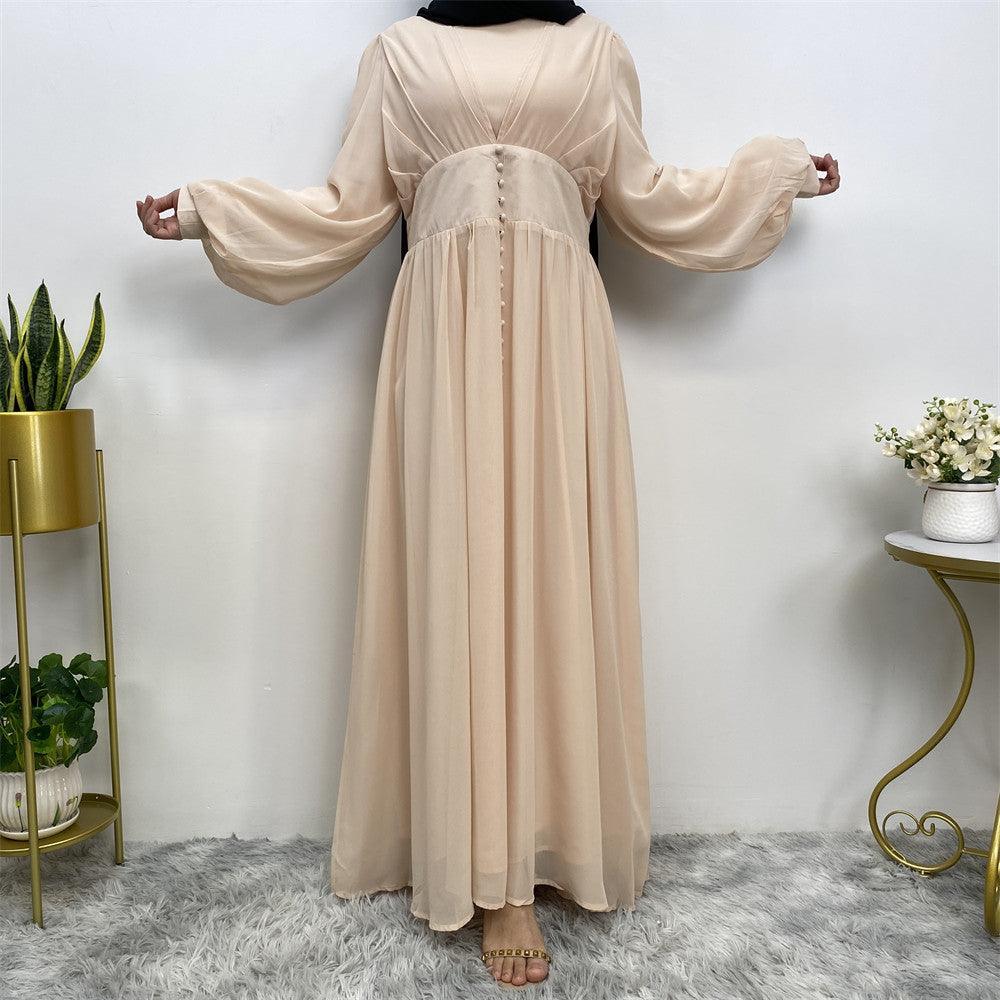 
                      
                        Buttoned Chiffon Abaya
                      
                    