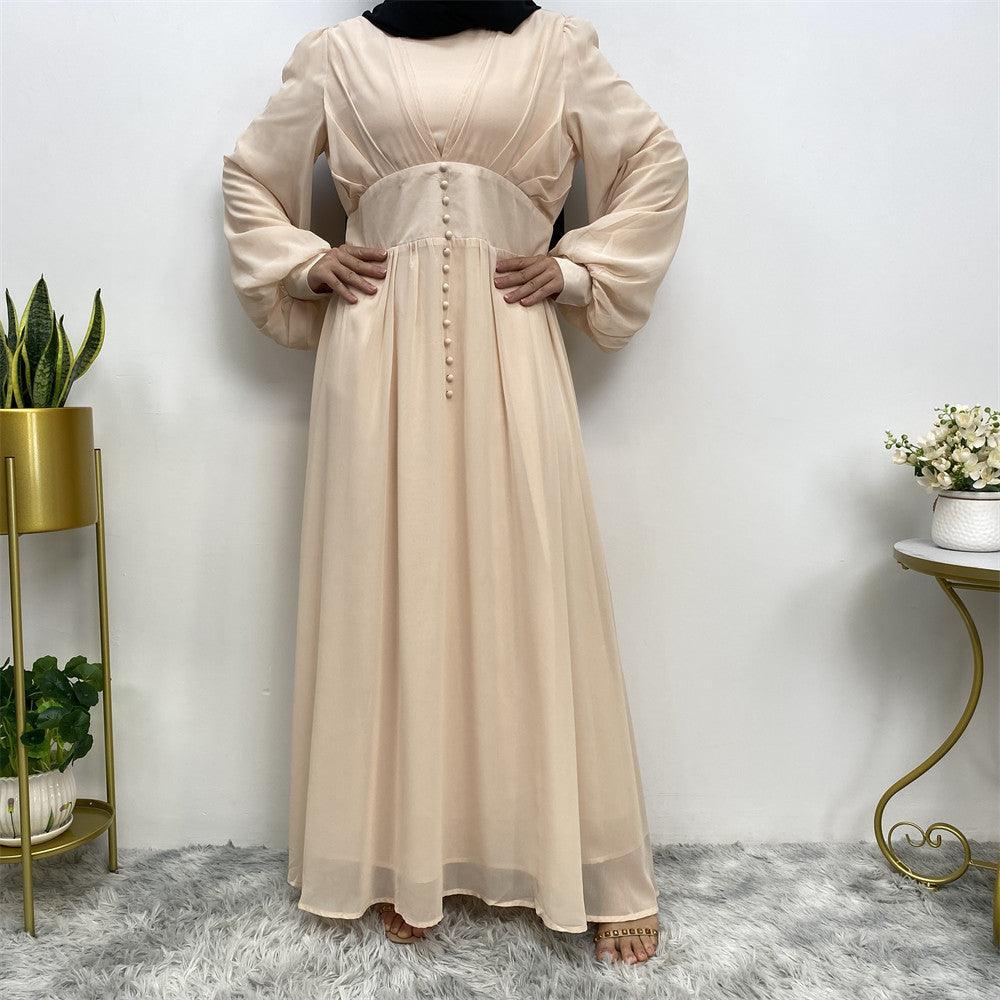 
                      
                        Buttoned Chiffon Abaya
                      
                    