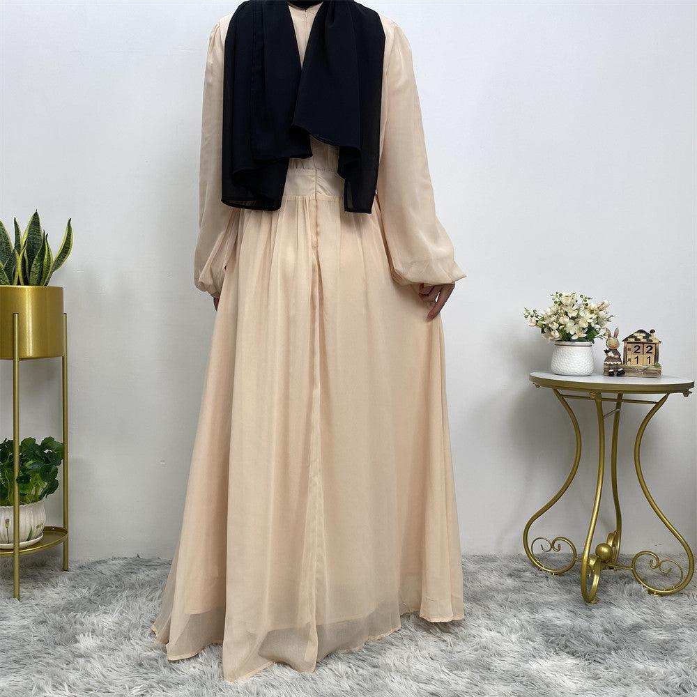 
                      
                        Buttoned Chiffon Abaya
                      
                    