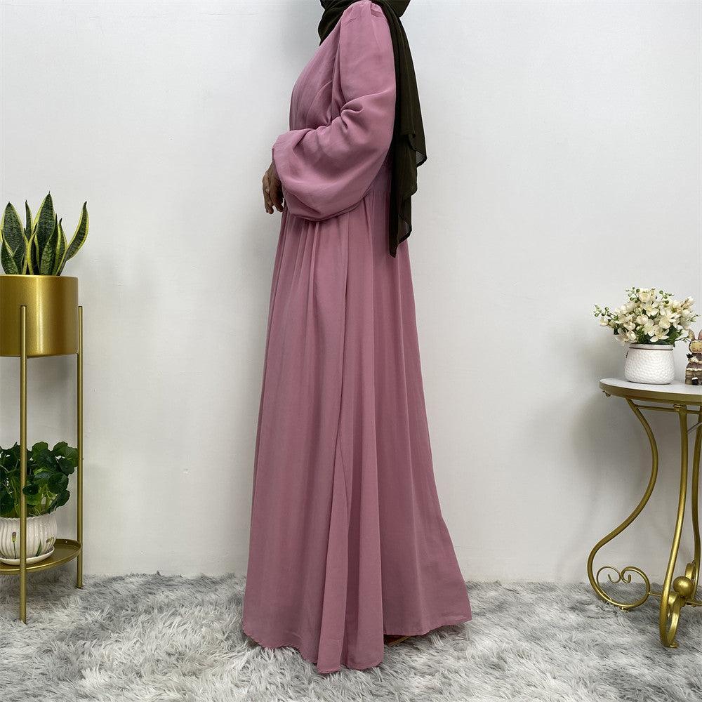 
                      
                        Buttoned Chiffon Abaya
                      
                    