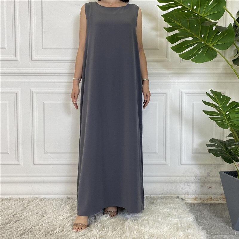 
                      
                        Sleeveless Nida Inner Dress
                      
                    