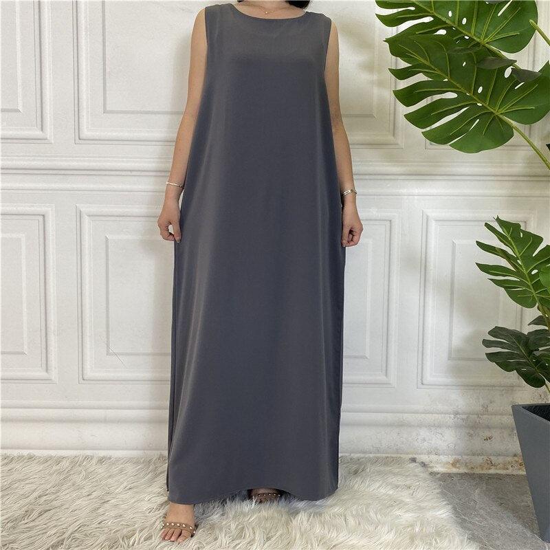 
                      
                        Sleeveless Nida Inner Dress
                      
                    