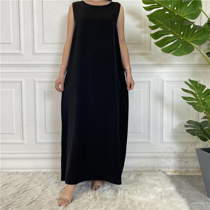 
                      
                        Sleeveless Nida Inner Dress
                      
                    