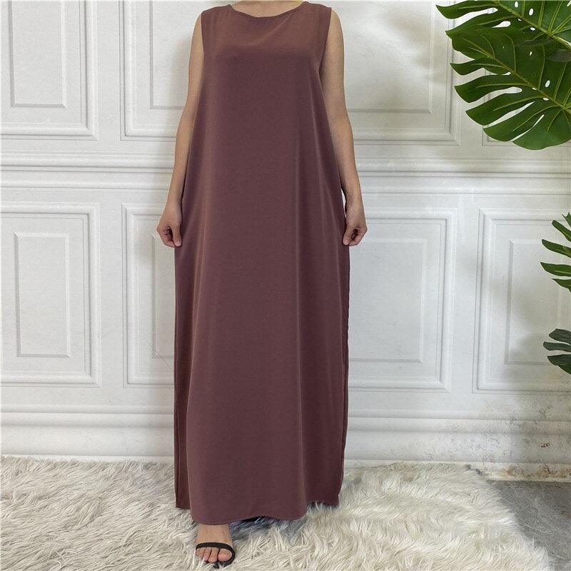 
                      
                        Sleeveless Nida Inner Dress
                      
                    