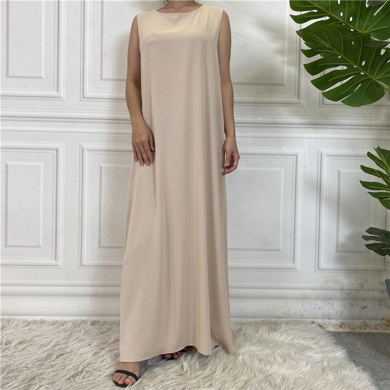 
                      
                        Sleeveless Nida Inner Dress
                      
                    