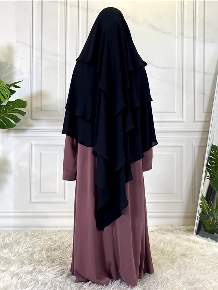 
                      
                        3 Layer Chiffon Khimar
                      
                    