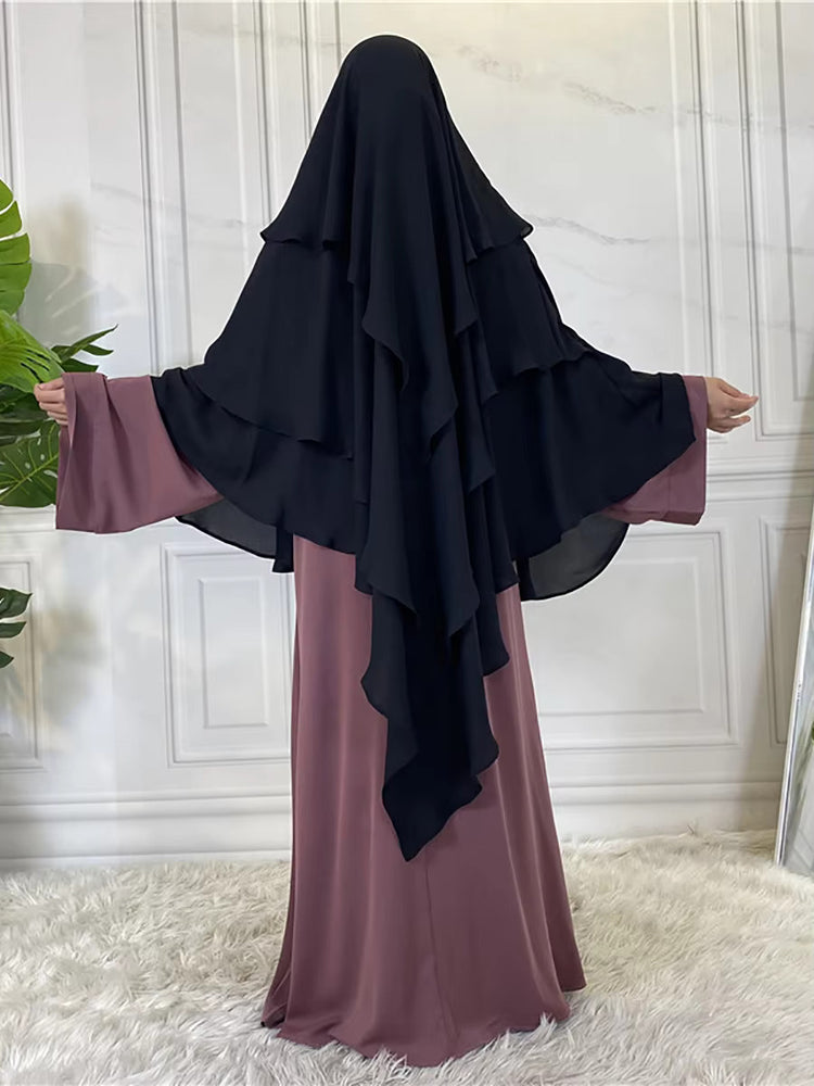 
                      
                        3 Layer Chiffon Khimar
                      
                    