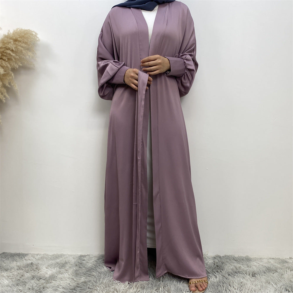 
                      
                        Hadiya Satin Open Abaya
                      
                    