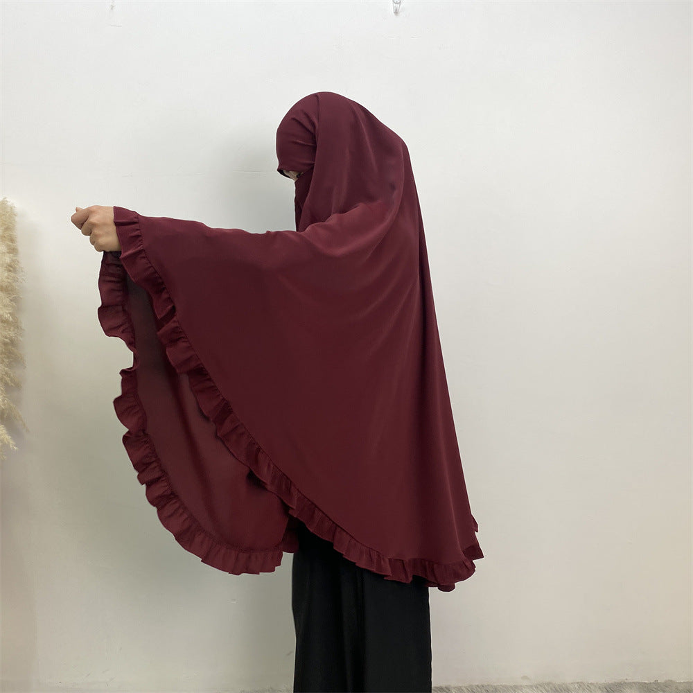 
                      
                        Ruffled Layered Niqab X Khimar
                      
                    