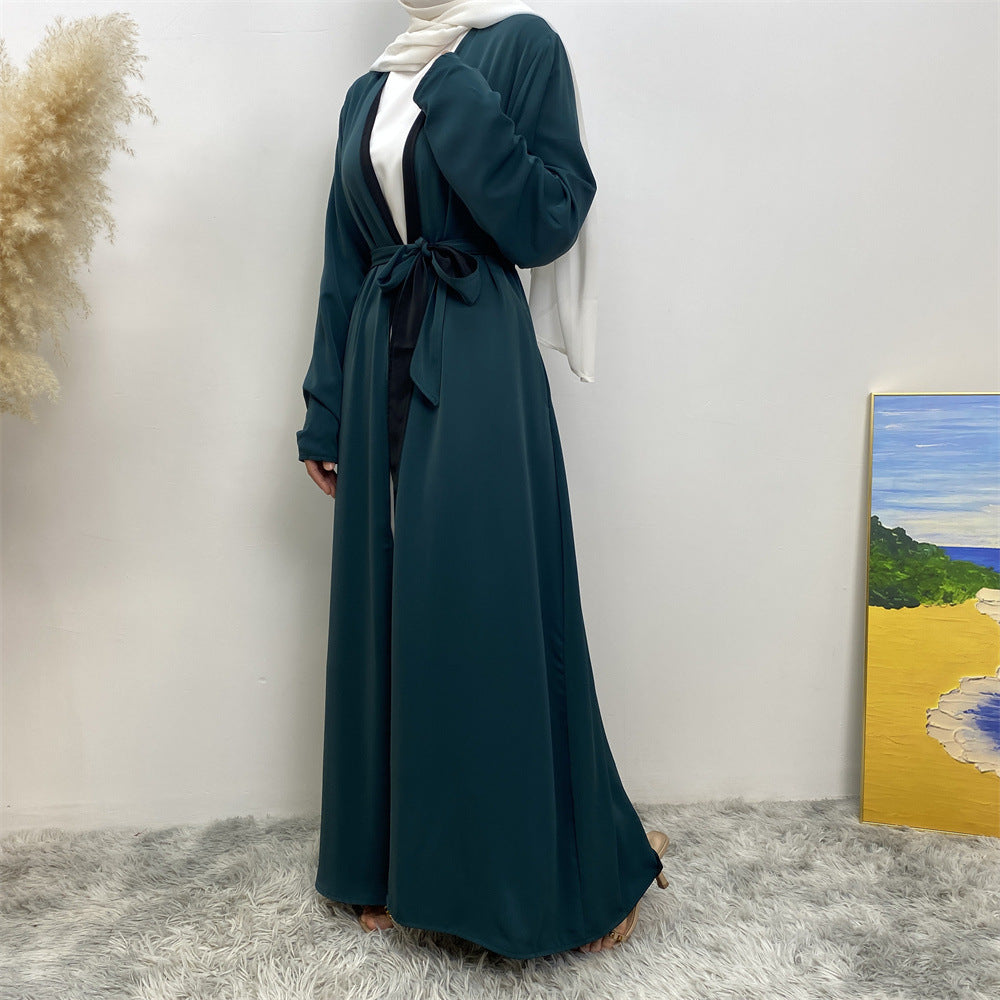 
                      
                        Reversible Color Open Abaya
                      
                    