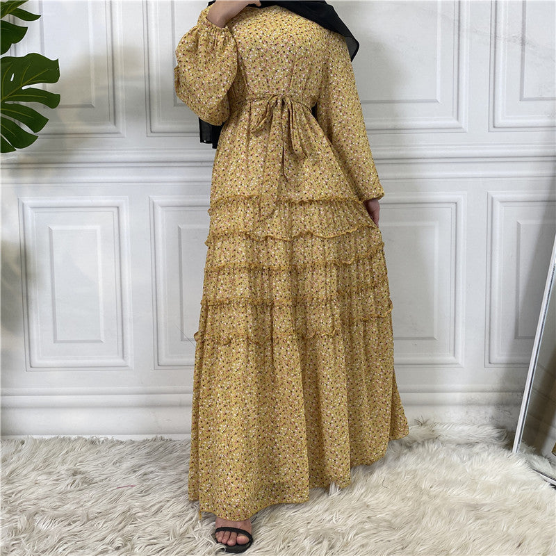 
                      
                        Floral Chiffon Abaya
                      
                    