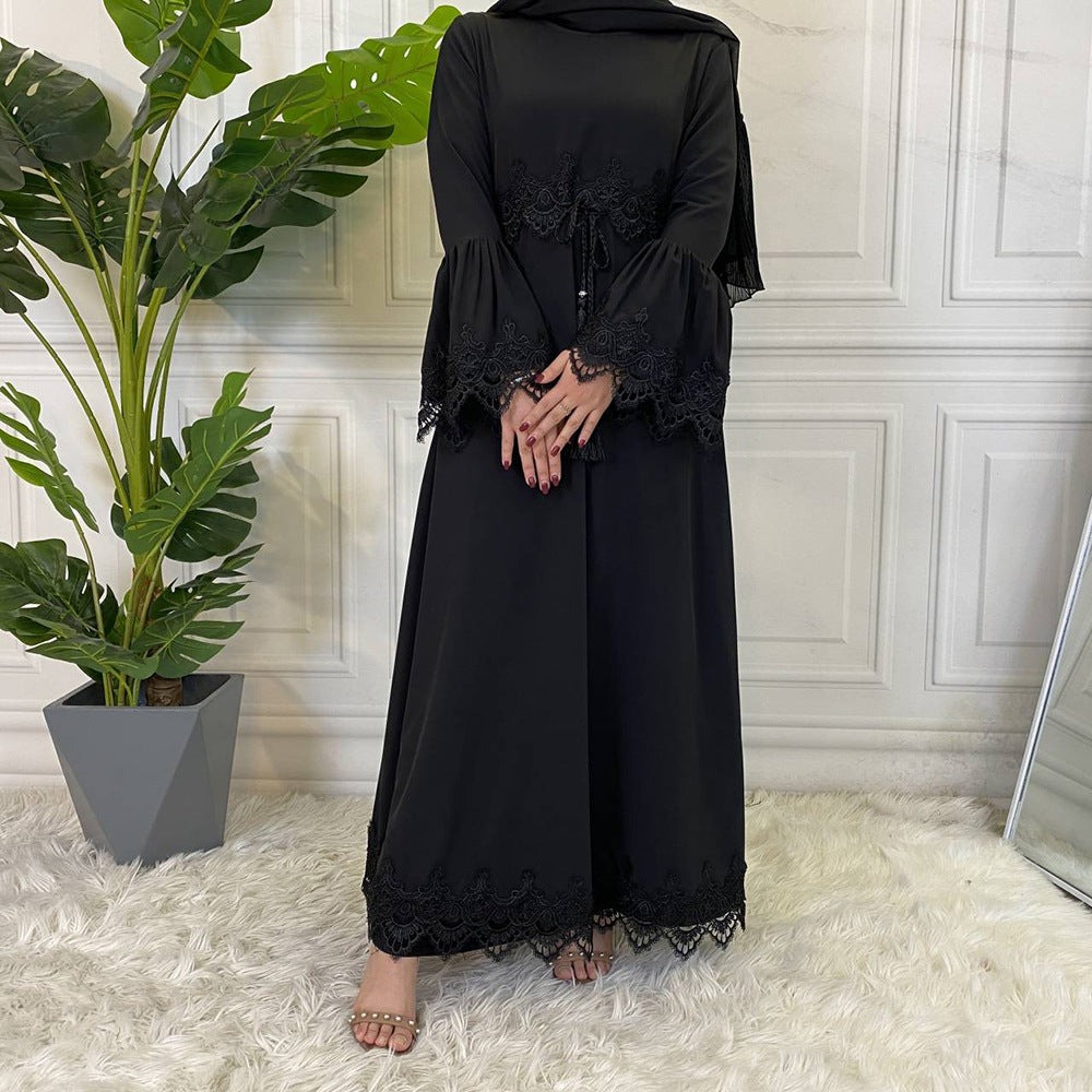 
                      
                        Hawa Lace Abaya
                      
                    