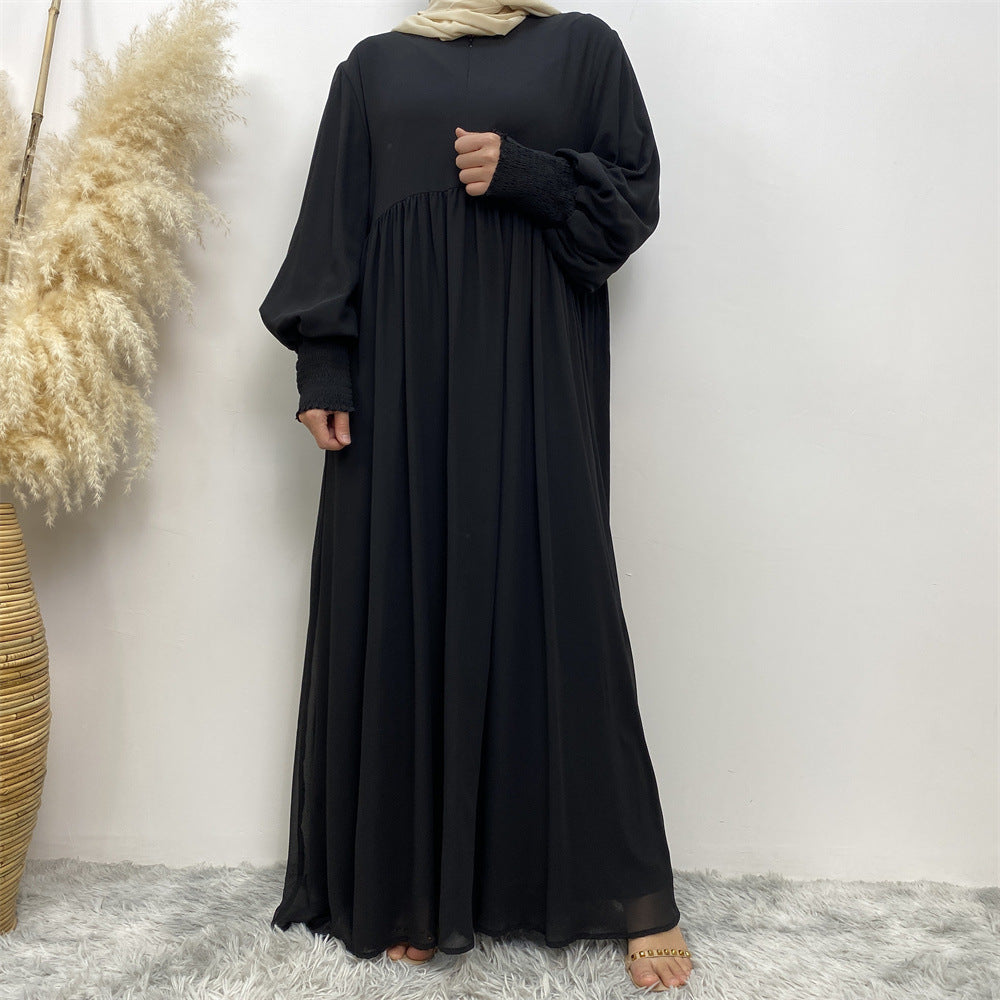 
                      
                        Flowing Zip Abaya
                      
                    