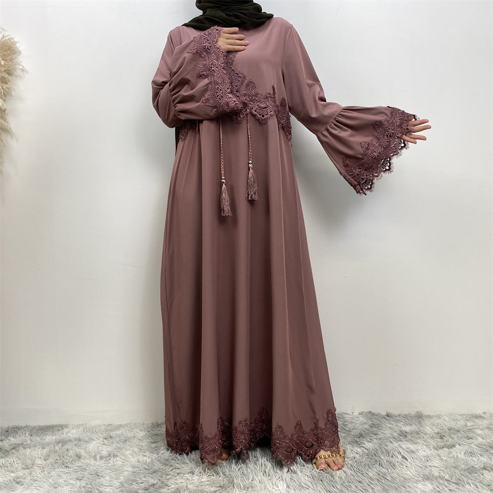 
                      
                        Hawa Lace Abaya
                      
                    