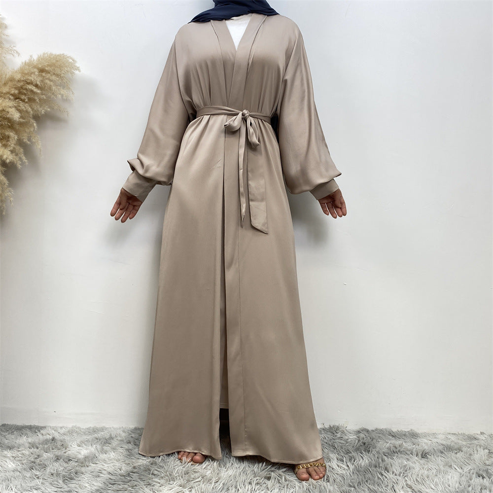 
                      
                        Hadiya Satin Open Abaya
                      
                    