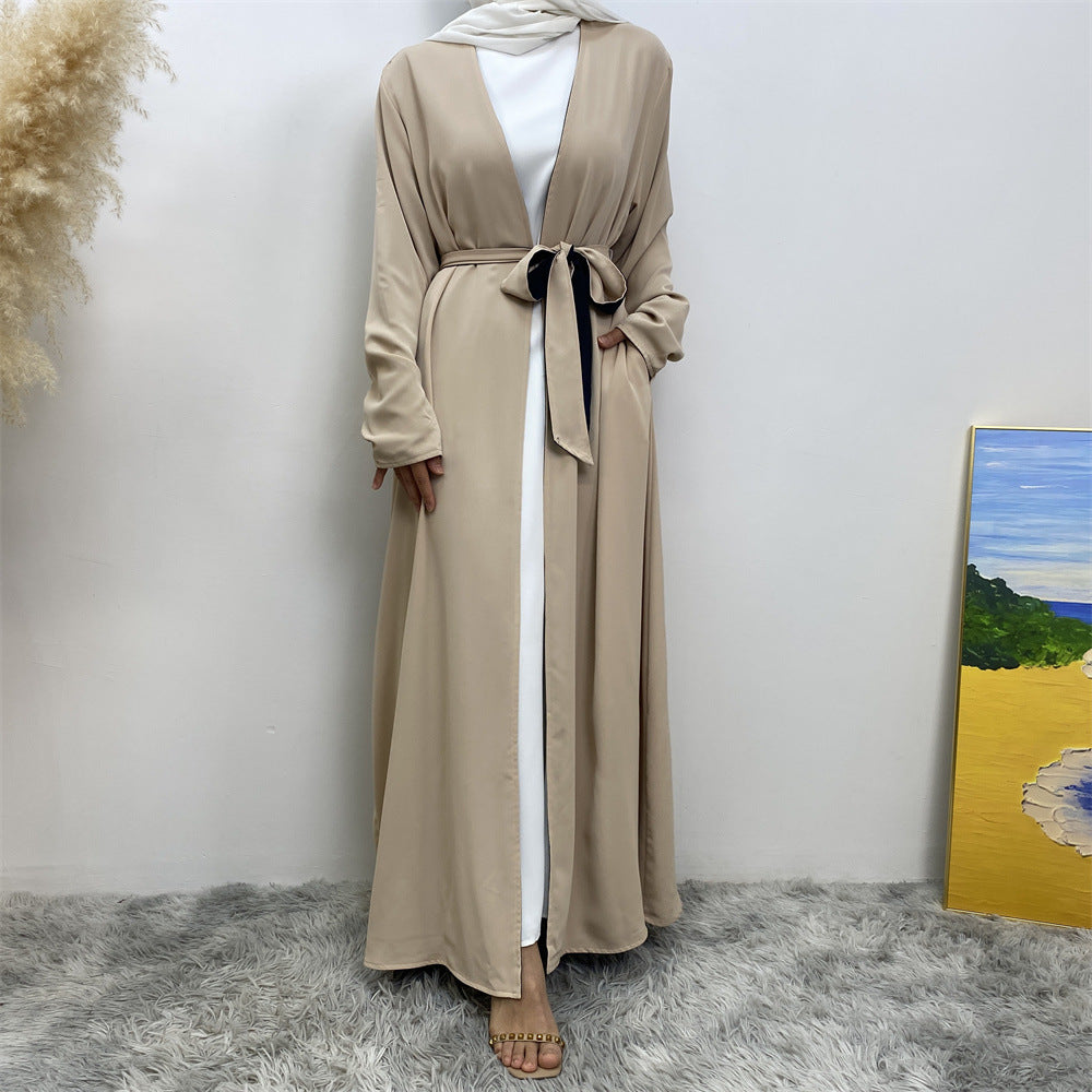 
                      
                        Reversible Color Open Abaya
                      
                    