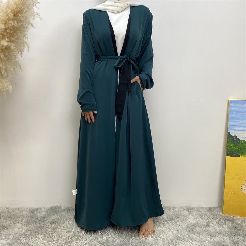 
                      
                        Reversible Color Open Abaya
                      
                    