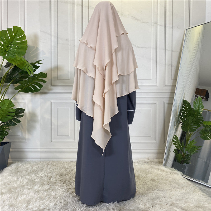 
                      
                        3 Layer Chiffon Khimar
                      
                    