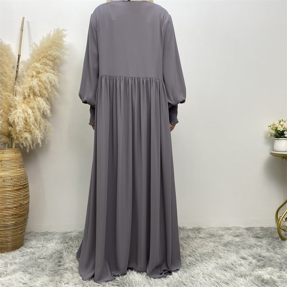 
                      
                        Flowing Zip Abaya
                      
                    