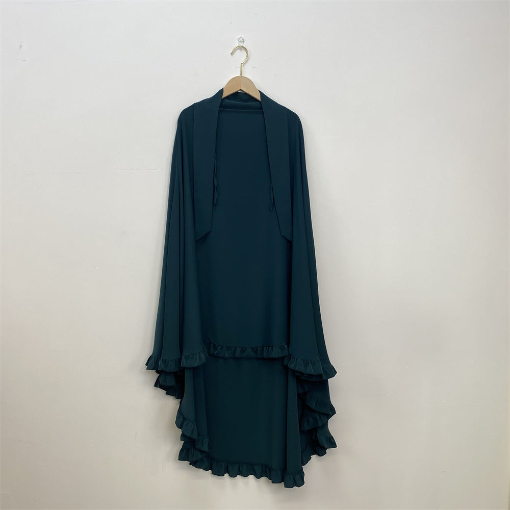 
                      
                        Ruffled Layered Niqab X Khimar
                      
                    