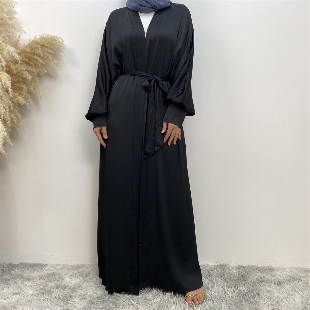 
                      
                        Hadiya Satin Open Abaya
                      
                    