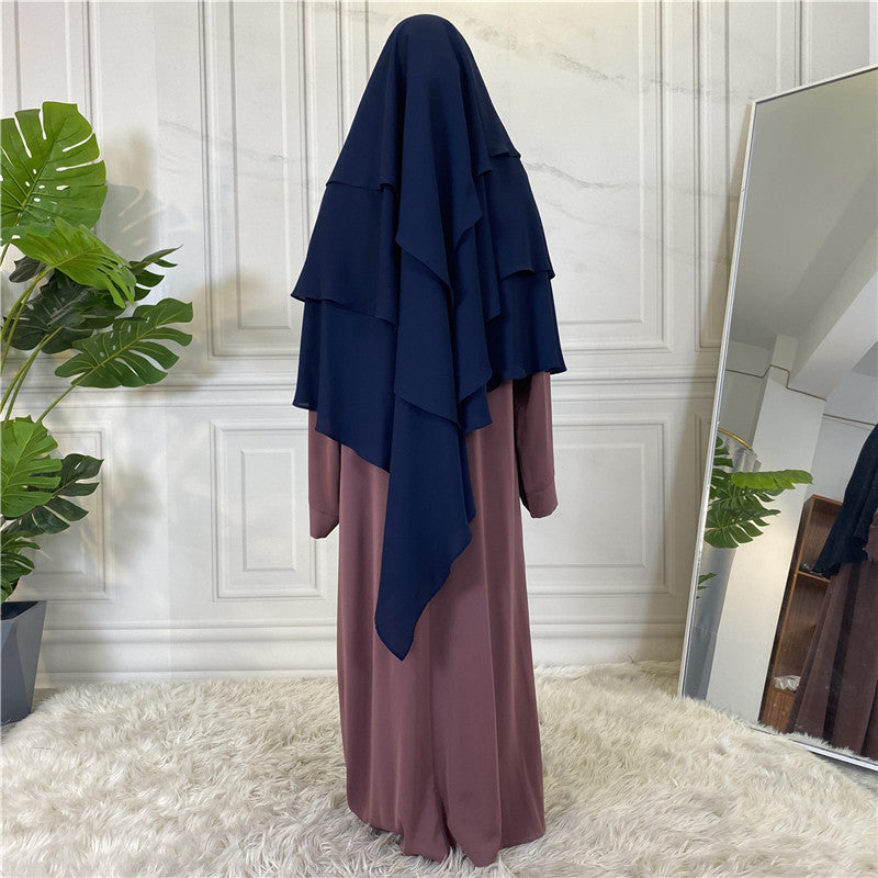 
                      
                        3 Layer Chiffon Khimar
                      
                    