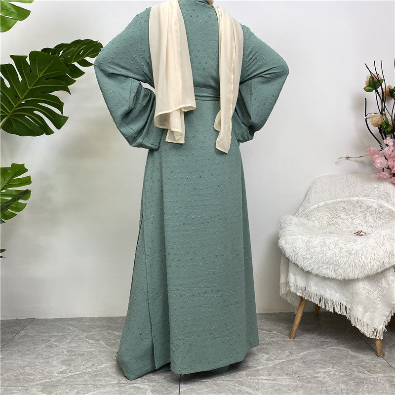 
                      
                        Juwairia Crepe Set Kimono
                      
                    