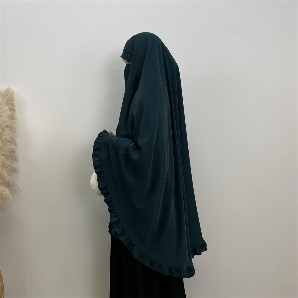 
                      
                        Ruffled Layered Niqab X Khimar
                      
                    