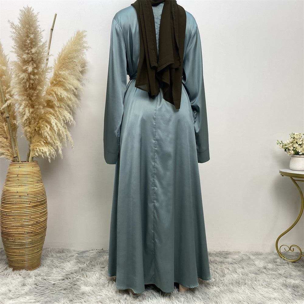 
                      
                        Satin Kimono Abaya
                      
                    