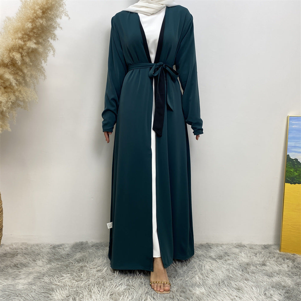 
                      
                        Reversible Color Open Abaya
                      
                    