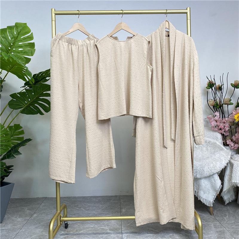 
                      
                        Juwairia Crepe Set Kimono
                      
                    