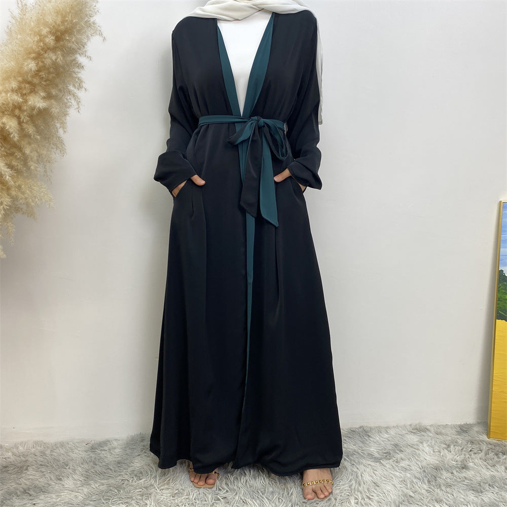 
                      
                        Reversible Color Open Abaya
                      
                    