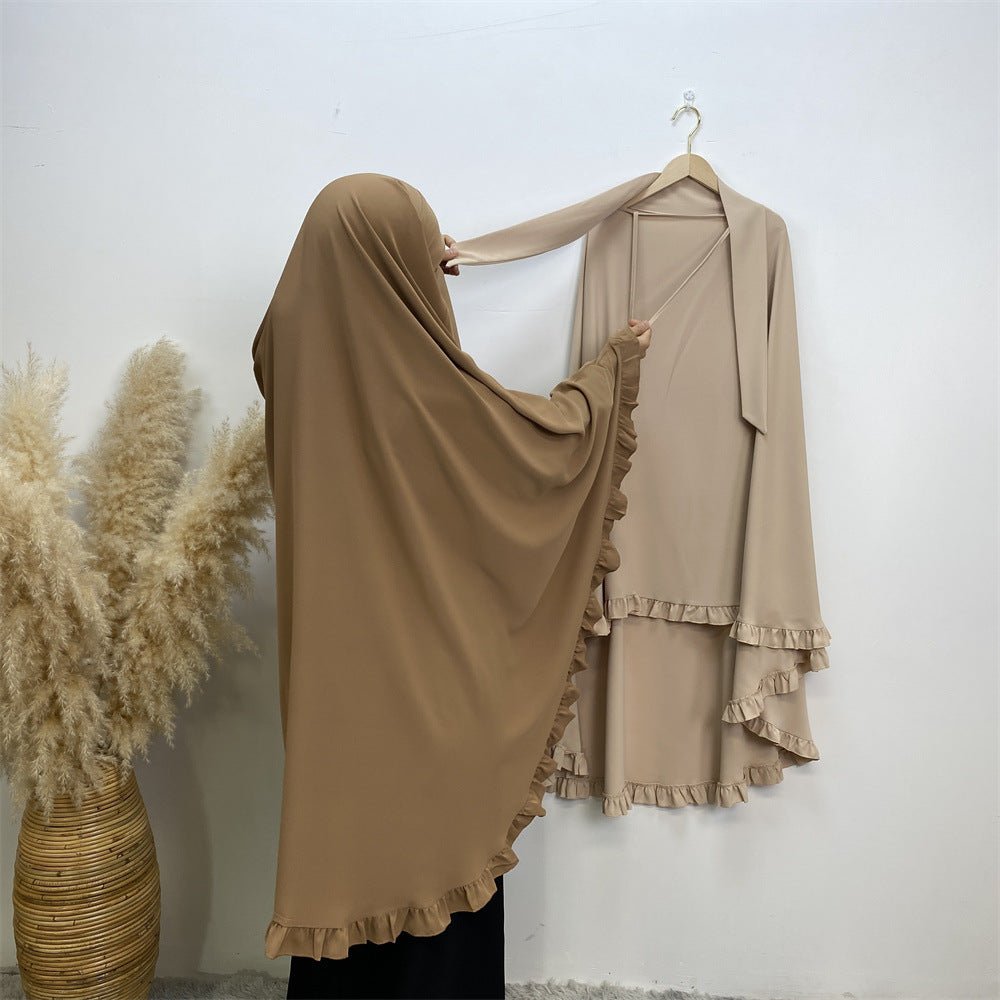 
                      
                        Ruffled Layered Niqab X Khimar
                      
                    