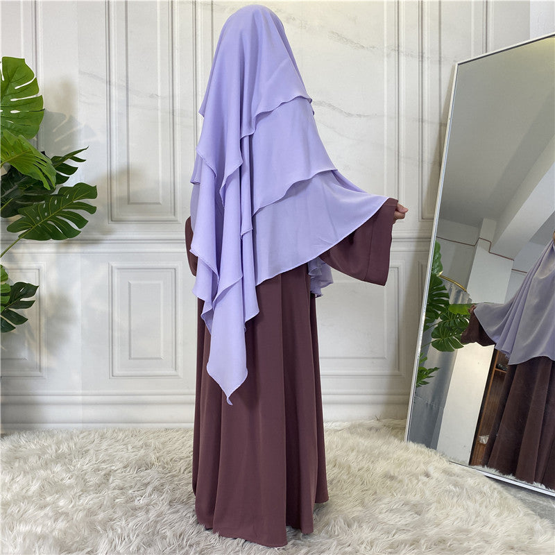 
                      
                        3 Layer Chiffon Khimar
                      
                    